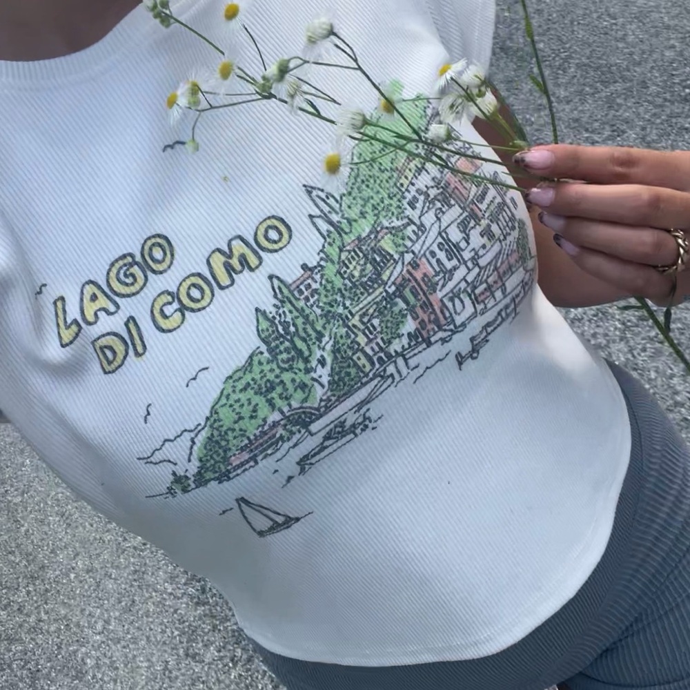 VRG GRL Lago di Como Graphic Tee